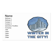 Winter In The City Business Card