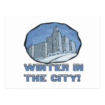 Winter In The City Post Cards