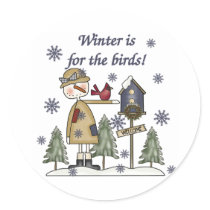 Winter is for the Birds stickers