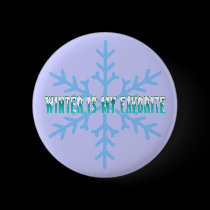 Winter is My Favorite buttons