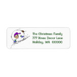 Winter Jokes Personalisable Happy Holidays Labels