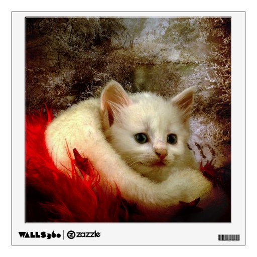 Winter Kitty Room Decal