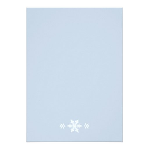 Winter Lace on Icy Blue Baby Shower Invitation