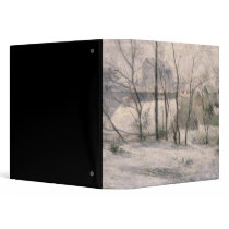 Winter Landscape, 1879 3 Ring Binder