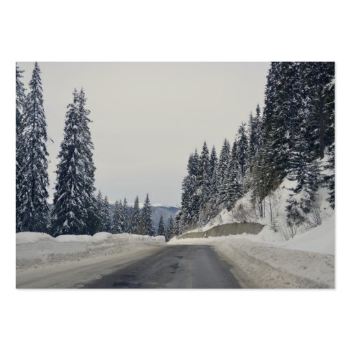 Winter landscape business cards (back side)