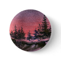 Winter Landscape Button by robertfaggartist Winter Landscape Button