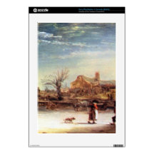 Winter Landscape by Rembrandt Harmenszoon van Rijn Skin For The PS3 Console