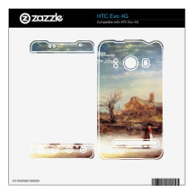 Winter Landscape by Rembrandt Harmenszoon van Rijn HTC Evo 4G Decals