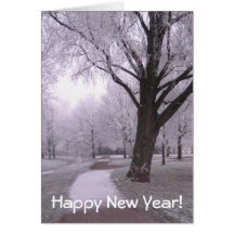 Winter landscape card