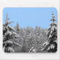 Winter Landscape Mousepad Snow Forest Gifts mousepads