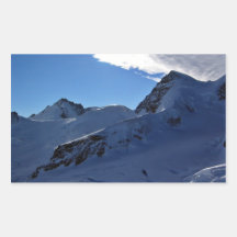 Winter Landscape Rectangular Sticker