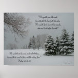 Winter Landscape-Scripture Quote posters