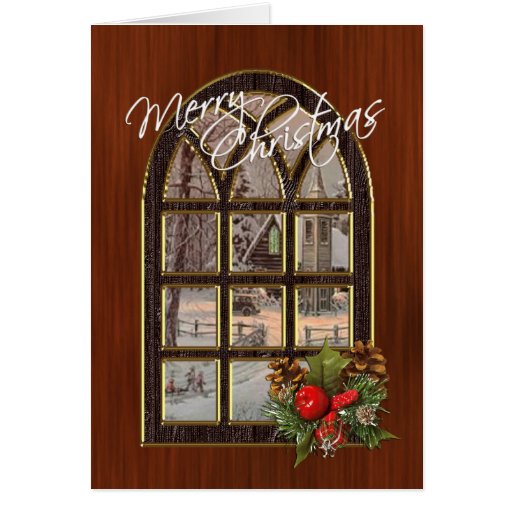 Window Christmas Card 