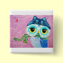Winter Love buttons