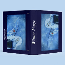 Winter magic fairy Avery Binder