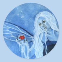 Winter Magic Fairy Sticker stickers
