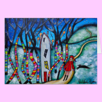 Winter Magic Holiday/Christmas Card cards