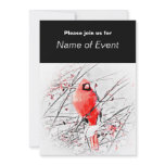 WINTER MALE CARDINAL INVITE