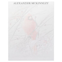 WINTER MALE CARDINAL CUSTOM LETTERHEAD