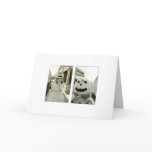 Winter mascot greeting card