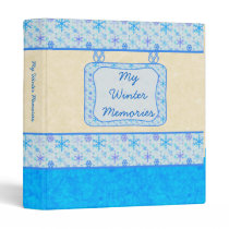 Winter Memories Snowflake 1" Binder