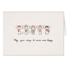 Winter Mice Greeting Cards