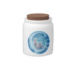 Winter Moon Candy Jar