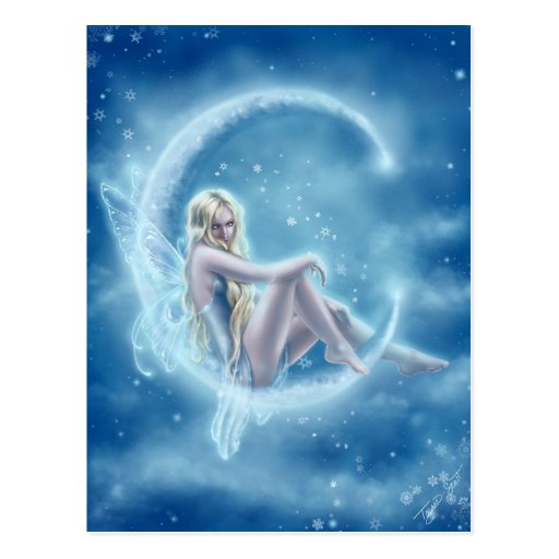 Winter Moon Postcard
