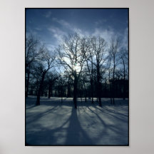Winter morning posters