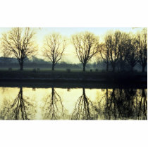 Winter morning reflection on Thames River, London, Photo Cut Outs
