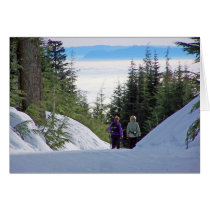 Winter Mountain View cards