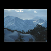 Winter Mountains Postcard