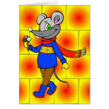 Winter Mouse Greeting Card