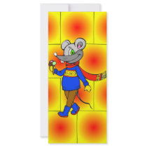 Winter Mouse Rack Card Template