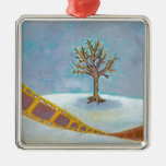 Winter movie unique film art original painting christmas ornament