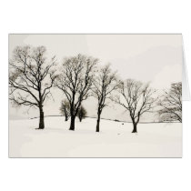 Winter on Christmas Cards cards