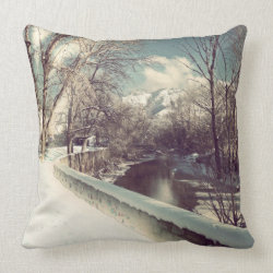 Winter on the Ogden Throw Pillow