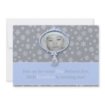 Winter One-derland Boy 1st Birthday Invites