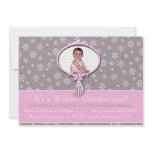 Winter Onederland 1st Birthday Snowflakes Invitations