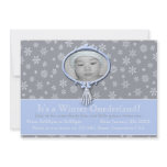 Winter Onederland 1st Birthday Snowflakes Personalized Invitations