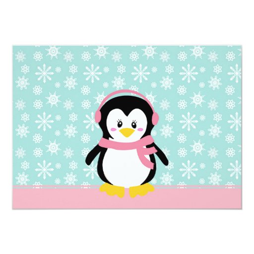 Winter ONEderland Birthday Invitation 5" X 7" Invitation Card