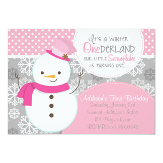 snowman invitations