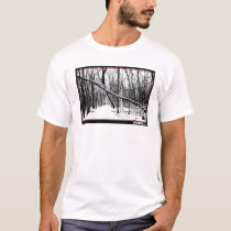 Winter Overpass - Large Front t-shirts by wislander Winter Overpass - Large Front t-shirts