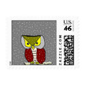 " Winter Owl " Postage postage