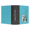Winter Owls Baby's First Year Binder binder