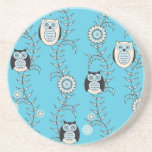 Winter Owls Patterned Coaster