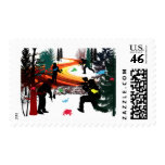 Winter Paintball in the Woods Stamp