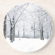 Winter park beverage coasters