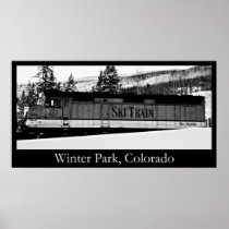 Winter park Ski Train Print