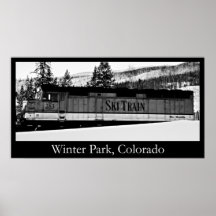 Winter park Ski Train Print